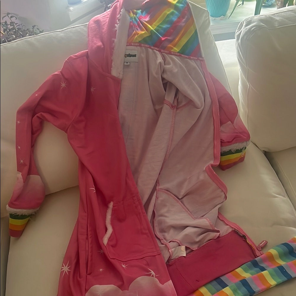 Tipsy Elves Unicorn Costume Rainbow Cosplay Small Pride free socks too